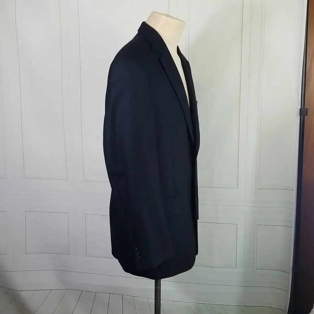 JOHN W. Nordstrom 44R Sport Coat Loro Pianna Italy 100% Cashmere Navy Two Button